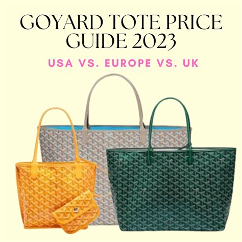 goyard tote bag buy|goyard tote bag price 2023.